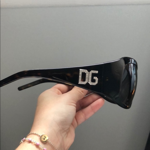 Dolce & Gabbana AUTHENTIC Crystal Logo Sunglasses - Picture 3 of 3